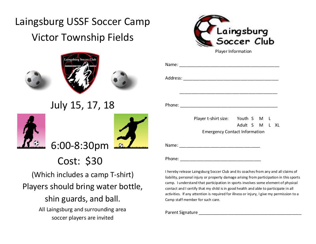 Laingsburg Soccer Club Camp Laingsburg Soccer Club